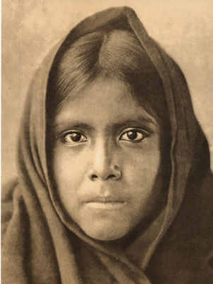 QAHATIKA GIRL  EDWARD CURTIS NORTH AMERICAN INDIAN PHOTO